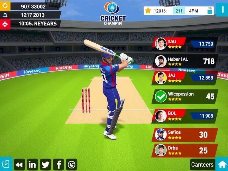 ODI Cricket Champion India gameplay screenshot